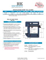 ROLL-IN TABLE PRESS - RTPBP 100 / 20 MWH-1