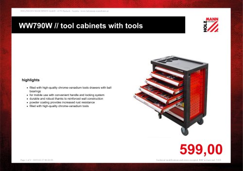 WW790W // tool cabinets with tools