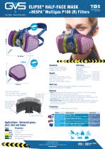 ELIPSE® HALF-FACE MASK  + HESPA™ Multigas P100 (R) Filters - 1