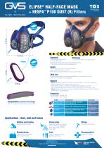 ELIPSE® HALF-FACE MASK  + HESPA™ P100 DUST (R) Filters - 1