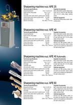 Sharpening  machines for twist  drills and taps APE 25 APE 40 APE 40 AUTOMATIC APE 60-2