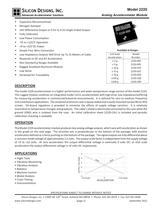 Silicon Designs Model 2220 Analog Accelerometer Module, ±4V Differential Output or 0.5V to 4.5V Single Ended Output, +9 to +32V DC Power - 1