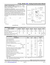 Silicon Designs Model 2264 Analog Accelerometer, ±500 mV Differential or 250 mV Single Ended Output, +6 to +22 VDC - 2