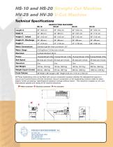 HS-10 and HS-20, HV-25 and HV-30 Headcutting Machines - 2