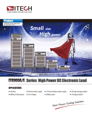 IT8900A/E Series High Power DC Electronic Load