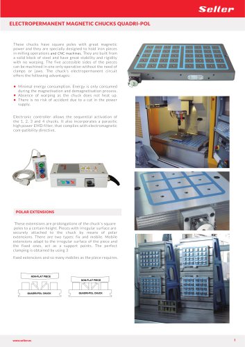 ELECTROPERMANENT MAGNETIC CHUCKS: QUADRI-POL