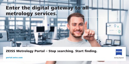ZEISS Metrology Portal – Stop searching. Start finding. 