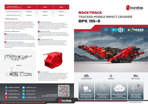 Boratas Tracked Impact Crusher Plant - BPK125-S