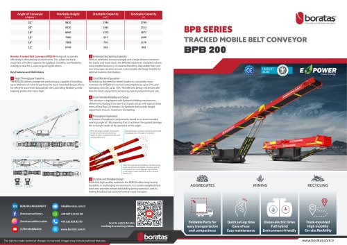 Boratas Tracked Mobile Conveyor - BPB200