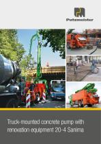 Truck-mounted concrete pump with  renovation equipment 20-4 Sanima-1