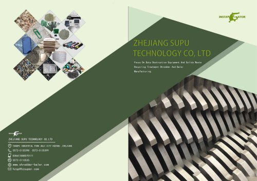 Supu shredding and baling machine catalog