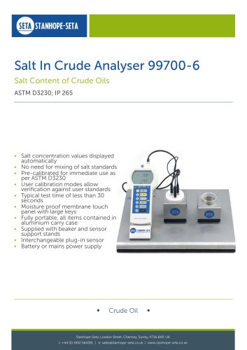 Salt In Crude Analyser 99700-6