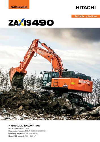 ZX490LCH-6 - Hitachi Construction Machinery Europe - PDF Catalogs