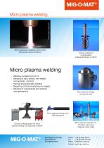 Micro plasma welding - 1