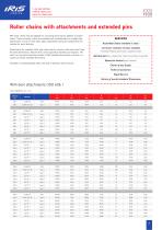Roller chains with attachments extended pins - 2