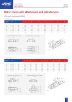 Roller chains with attachments extended pins - 7