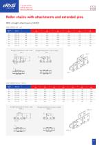 Roller chains with attachments extended pins - 8