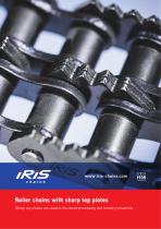 Roller chains with sharp top plates-1