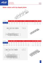 Roller chains with tip shaped plates - 3