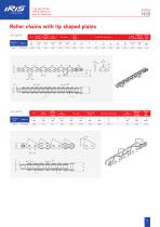 Roller chains with tip shaped plates - 4