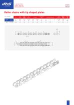 Roller chains with tip shaped plates - 5