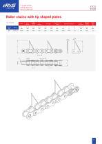 Roller chains with tip shaped plates - 6