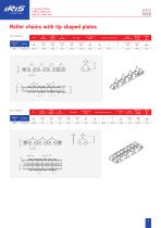 Roller chains with tip shaped plates - 7