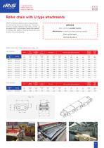 Roller chains with U attachments - 4