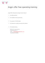 Jingjin offer free operating training-1