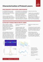 CHARACTERIZATION OF PULSED LASERS-2