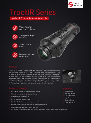 Guide TrackIR Pro35 Handheld Thermal Imaging Monocular