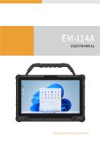 EM-I14A windows rugged tablet User Manual