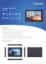 EM-I15H Rugged Tablet PC: Empowering Productivity with Windows 10, Intel Atom x5 Z8350, and Superior Performance - 1