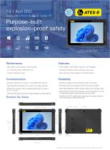 EM-I17J 10.1 inch (Ex)Explosion-Proof Rugged Tablet PC:Purpose-builtexplosion-proof safety - 1