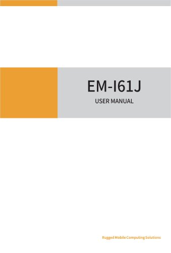 EM -I61J Rugged Handheld User manual