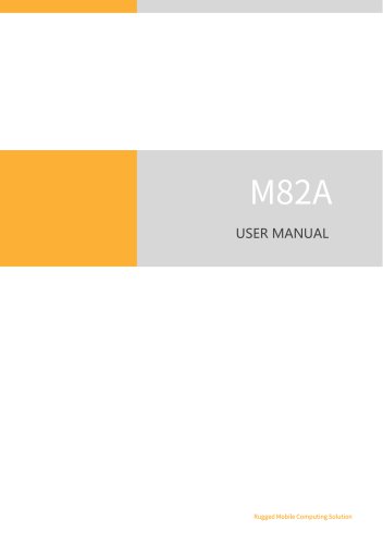 M82A- USER MANUAL