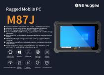 M87J: Intel 11th-Gen Processor, Windows 10 OS, 8-inch FHD Display, 8GB RAM, IP65 Rugged Mobile PC for Industrial Applications - 1