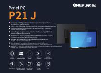 ONERugged P21J Panel PC: Unleashing Power and Precision with Windows 11/10 and IP65 Protection - 1