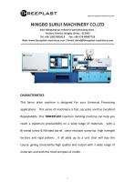 Horizontal injection molding machine TH210 - 1