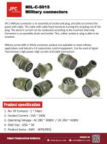 Military connectors (MIL C 5015) - 1