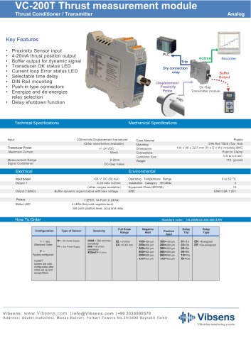 VC-200T Thrust measurement module