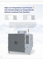 High Low Temperature Low Pressure Altitude Conmbined Test Chamber - 1