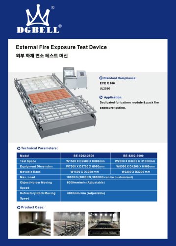 InterBattery 2025 GDBELL External Fire Exposure Test Device