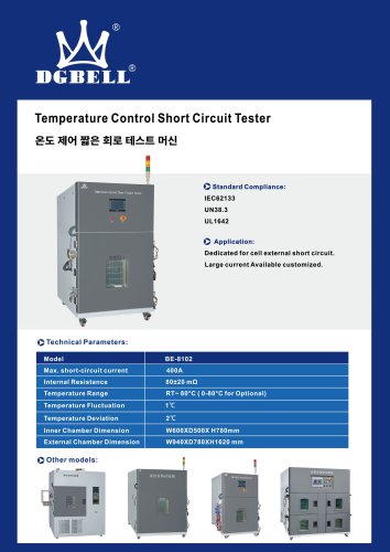 InterBattery 2025 GDBELL Temperature Control Short Circuit Tester