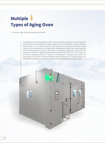 Multiple Types of High Temperature Aging Oven