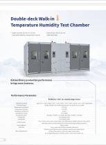 Vehicle Lithium Battery Cell Pack Module Double-deck Walk In Temperature Humidity Test Chamber - 1