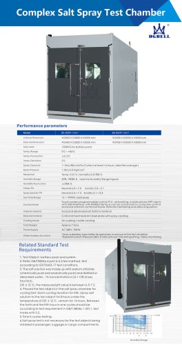 Vehicle Lithium Battery Pack Module Large Walk In Complex Salt Spary Test Chamber