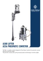 PNEUMATIC CONVEYOR WITH LIFTER SUPPORT-1