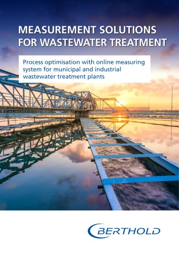 Measuring solutions for  water treatment