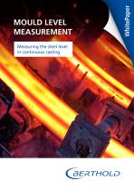 Mould level measurement -  Measuring the steel level-1